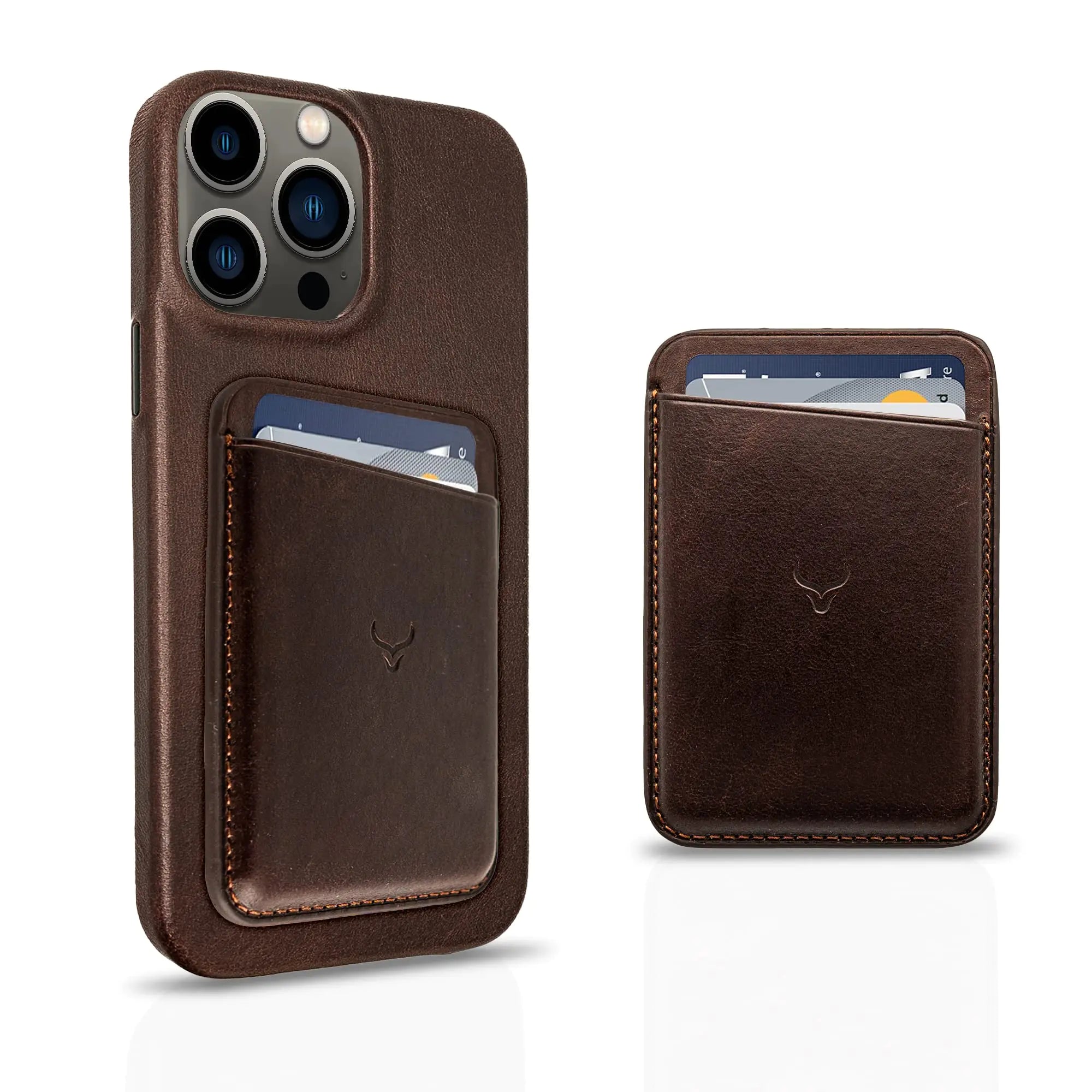 Cretanbull Magnetic Leather Wallet with MagSafe Compatible with iPhone 14 Pro Max 14 Plus 14 Pro 14 iPhone 13 Pro Max 13 Pro 13 13 Mini and iPhone 12 Pro Max 12 Pro 12 12 Mini (Espresso)