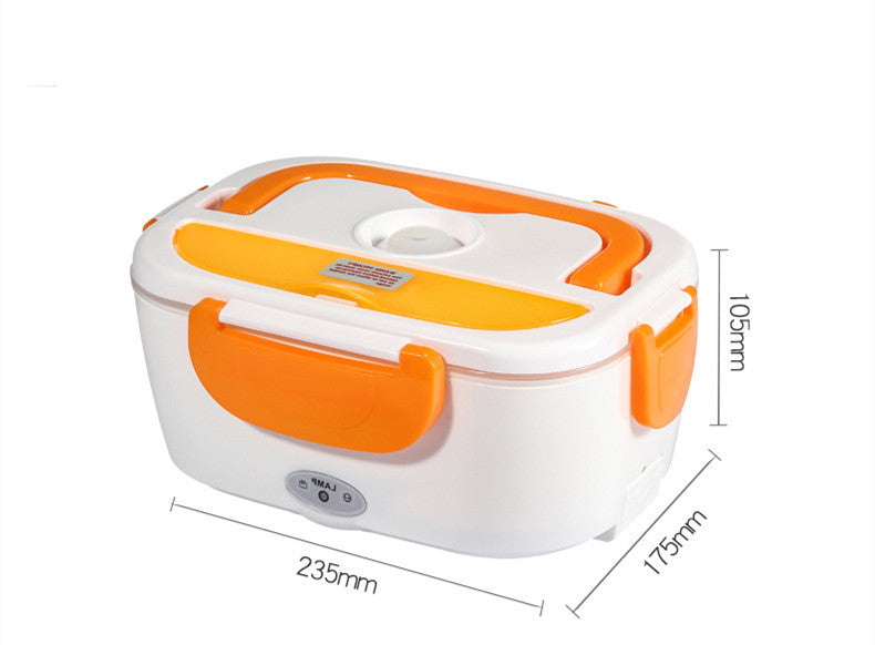 Electric Heated Lunch Box Stainless Steel School Car Picnic Food Heating Heater Food Warmer Container