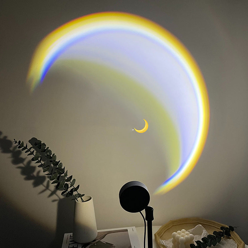 INS USB Moon Lamp LED Rainbow Neon For Bedroom Home Decor